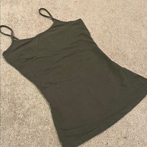 Time and Tru Dark Green Camisole Top